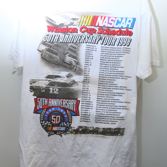 1998 NASCAR 50TH ANNIVERSARY Double-Sided Tee - Picture 4 of 6